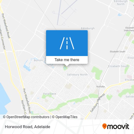 Horwood Road map