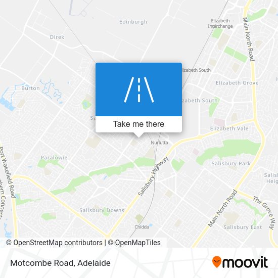 Motcombe Road map