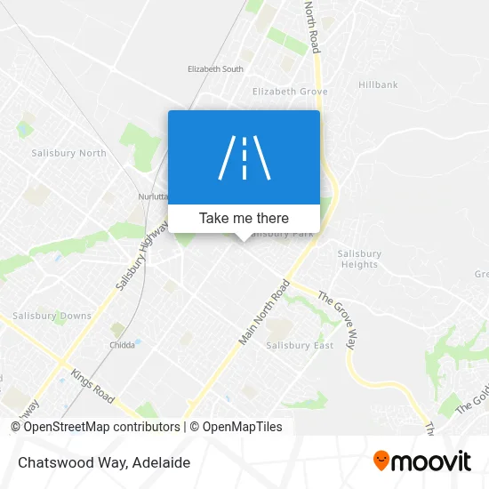 Chatswood Way map