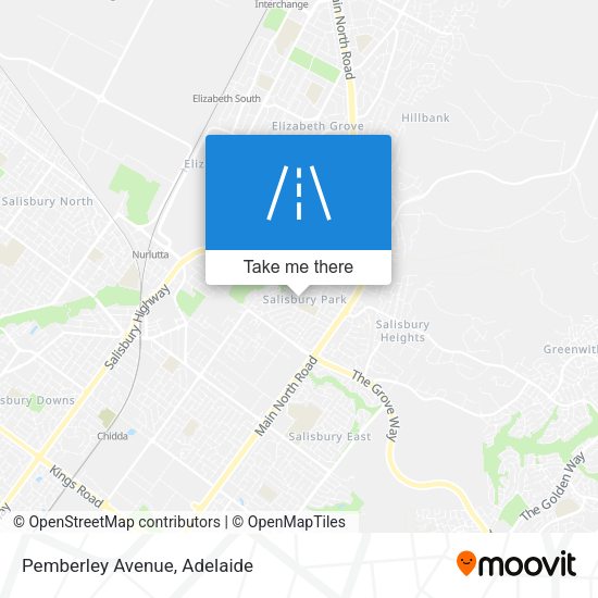 Pemberley Avenue map
