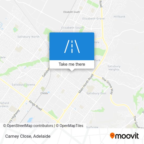 Carney Close map