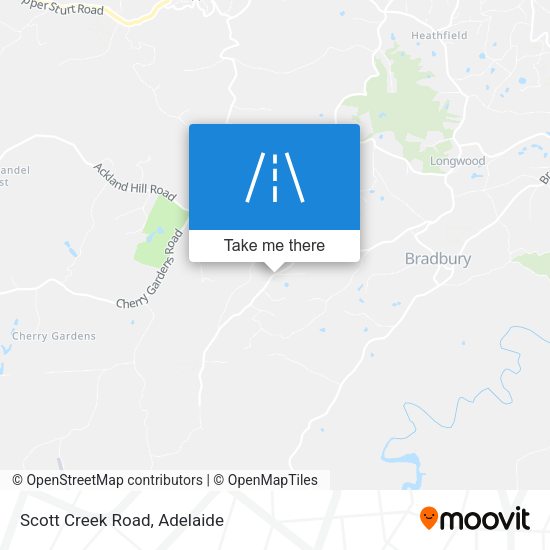 Scott Creek Road map