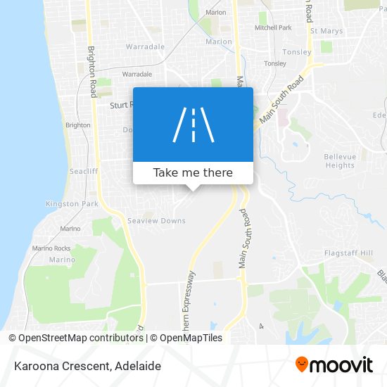 Karoona Crescent map