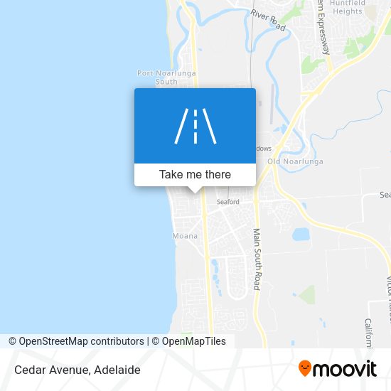 Cedar Avenue map