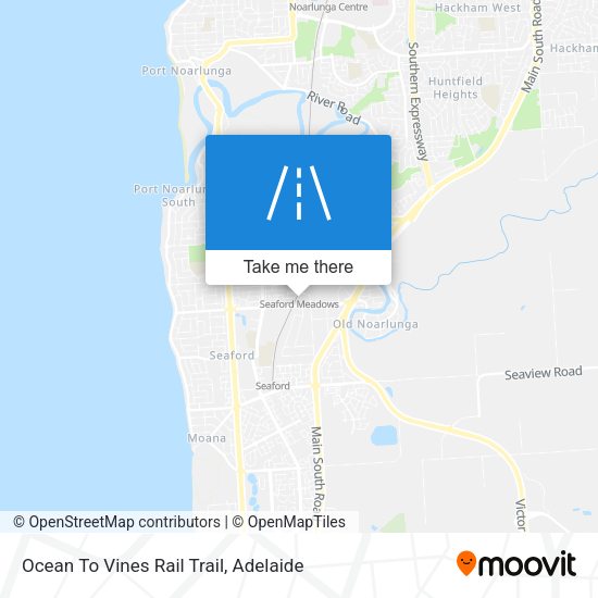 Ocean To Vines Rail Trail map