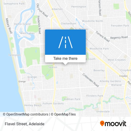 Flavel Street map