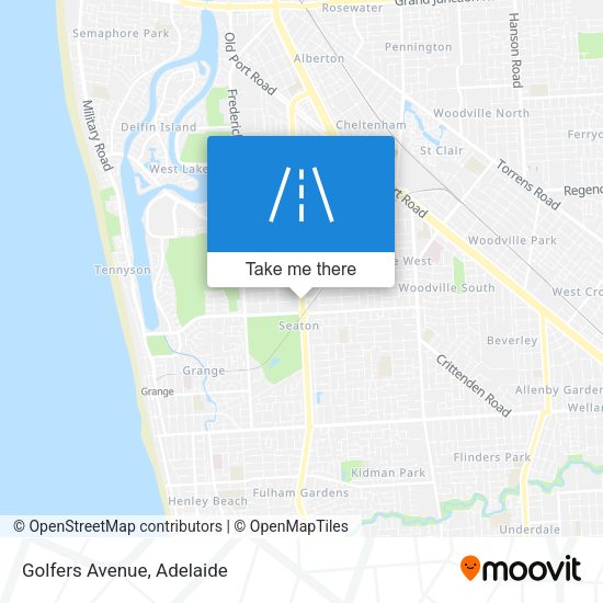 Golfers Avenue map