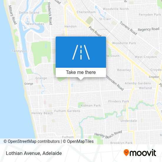 Lothian Avenue map