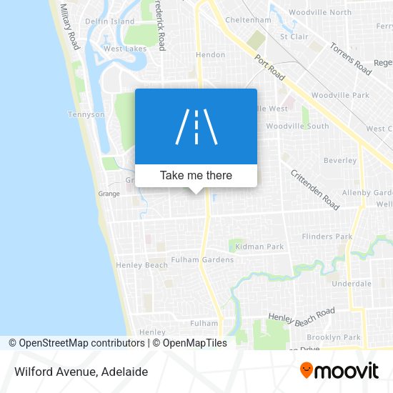 Wilford Avenue map