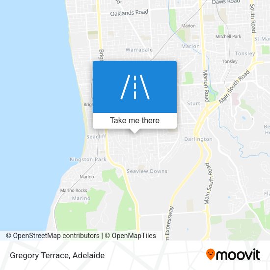 Gregory Terrace map