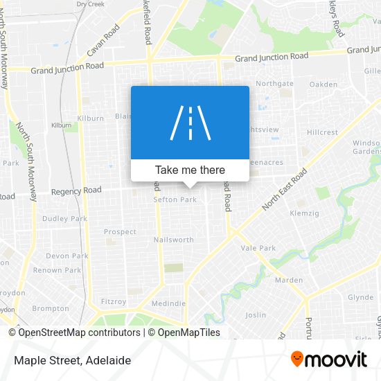 Maple Street map