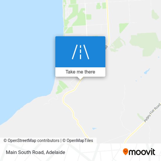 Main South Road map