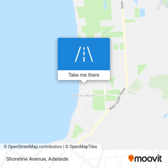 Shoreline Avenue map