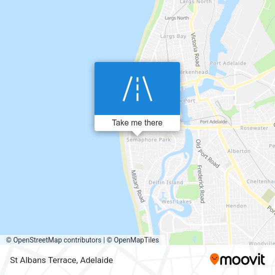 St Albans Terrace map