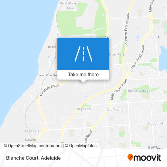 Blanche Court map