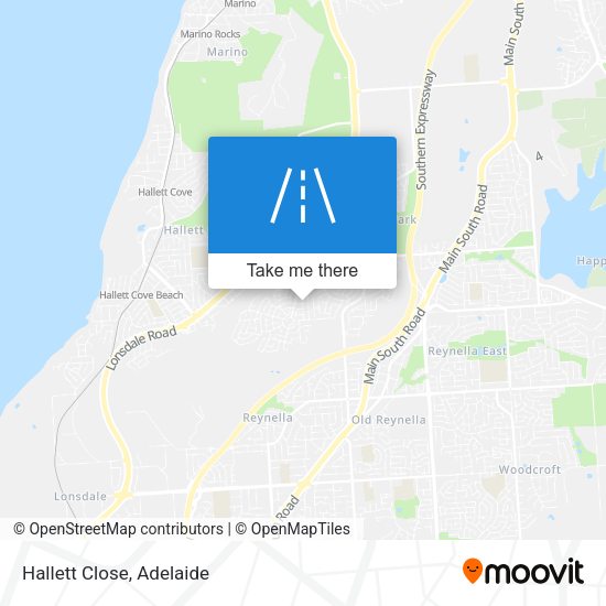 Hallett Close map