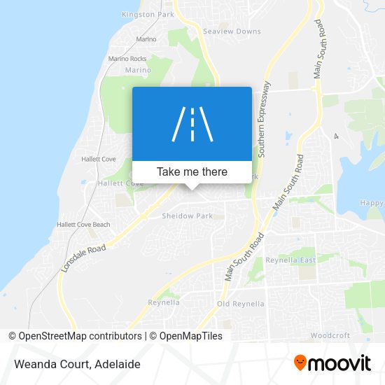 Weanda Court map