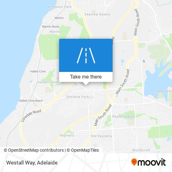 Westall Way map