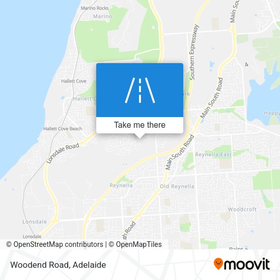 Woodend Road map