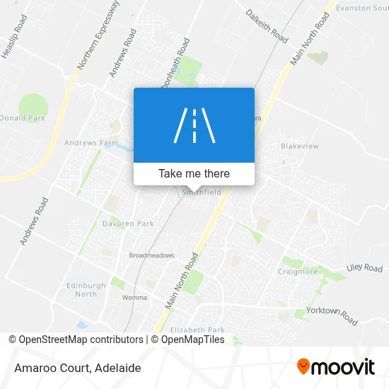 Amaroo Court map