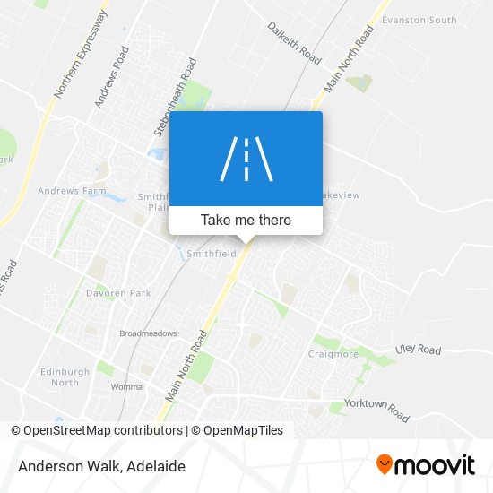 Anderson Walk map