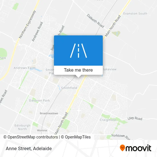 Anne Street map