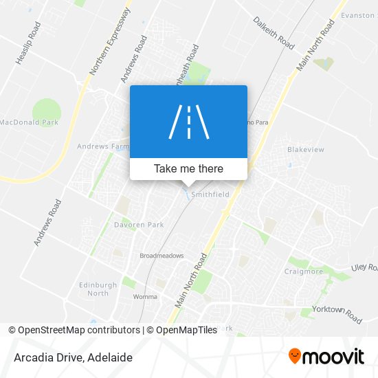Mapa Arcadia Drive