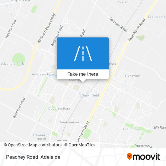 Mapa Peachey Road