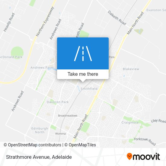 Strathmore Avenue map