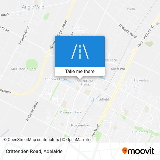 Crittenden Road map
