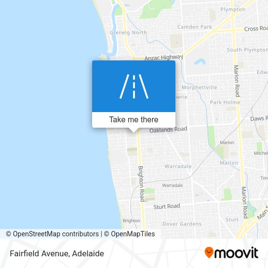 Fairfield Avenue map
