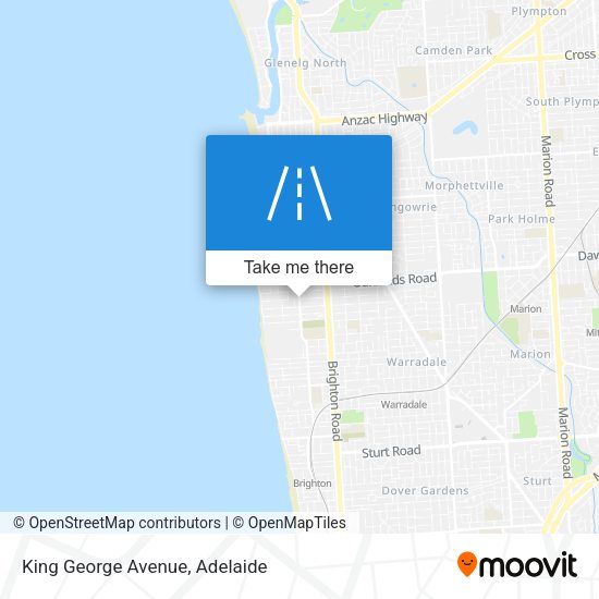 King George Avenue map
