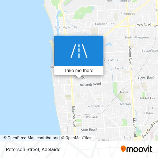 Peterson Street map