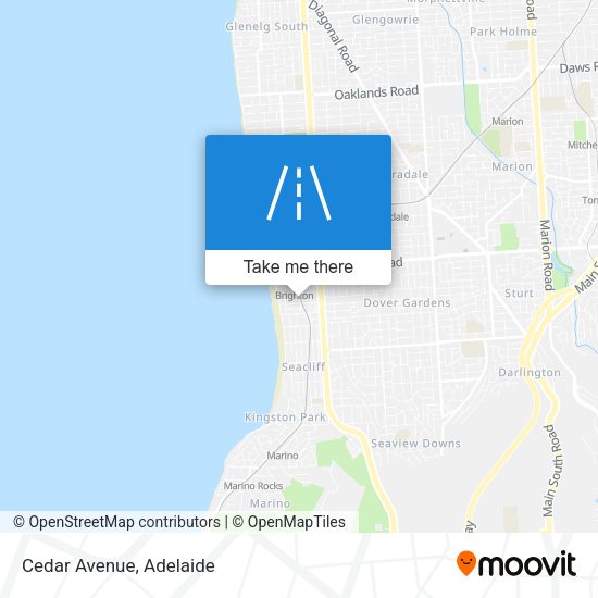 Cedar Avenue map