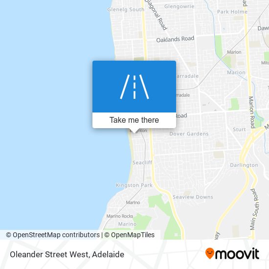 Mapa Oleander Street West