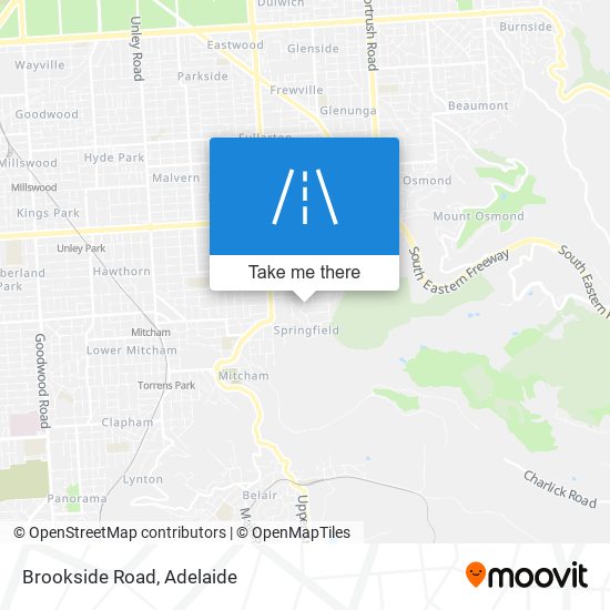 Brookside Road map