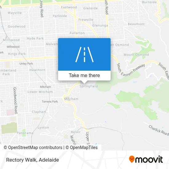 Mapa Rectory Walk