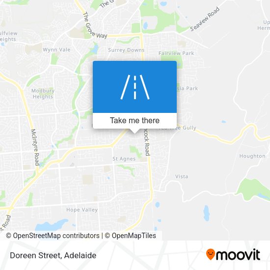 Doreen Street map