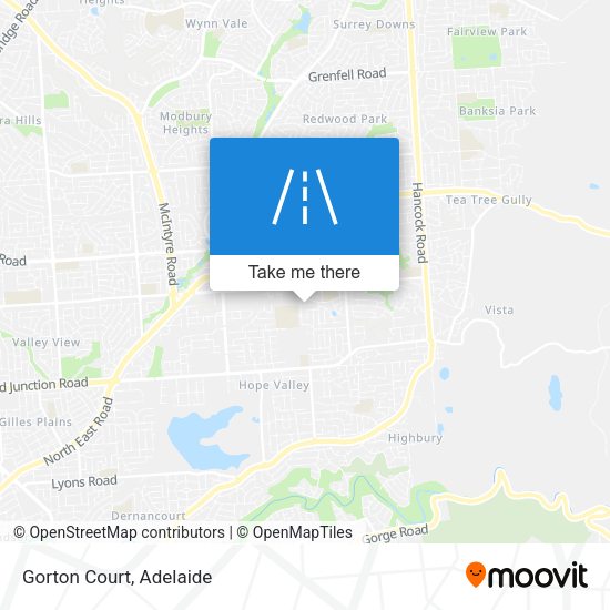 Gorton Court map