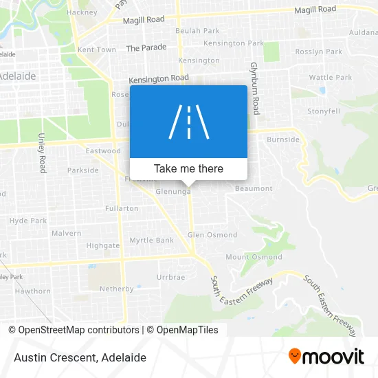 Austin Crescent map