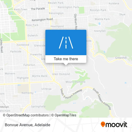 Bonvue Avenue map