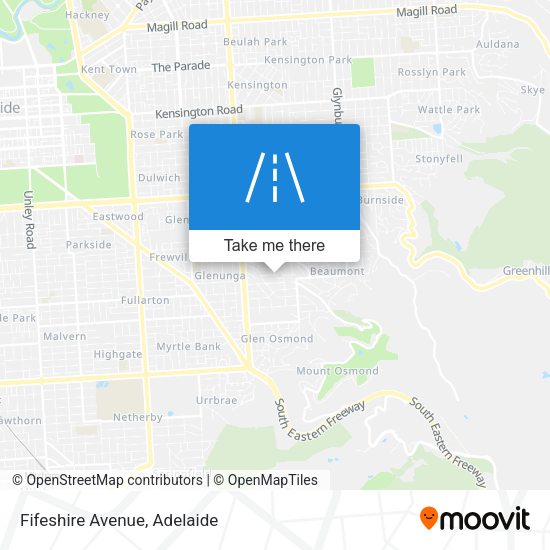 Fifeshire Avenue map
