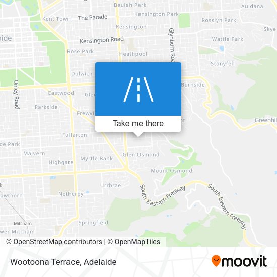 Wootoona Terrace map
