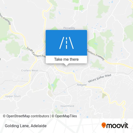 Golding Lane map