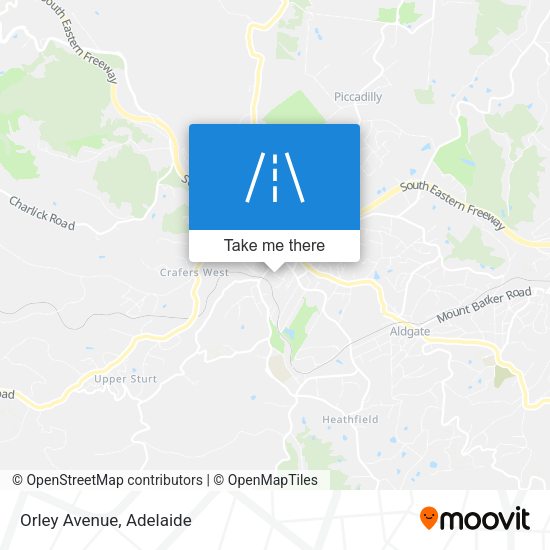 Orley Avenue map
