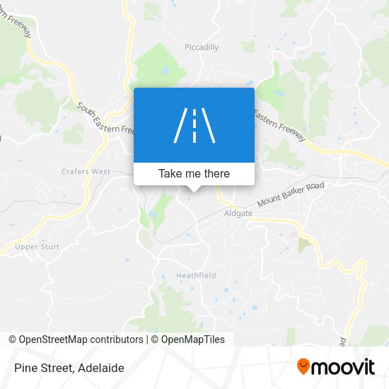 Pine Street map