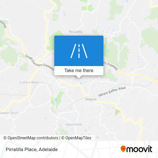 Pirralilla Place map