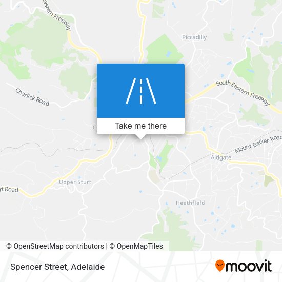Spencer Street map