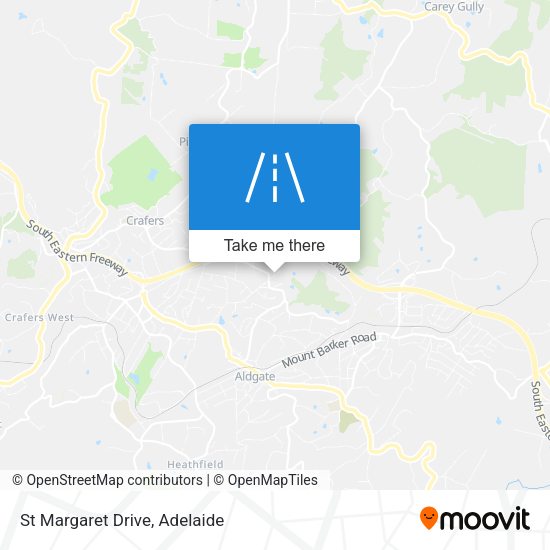 St Margaret Drive map