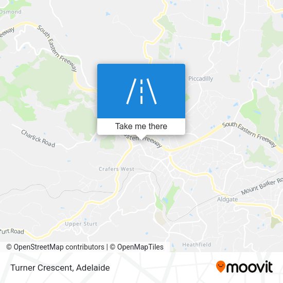 Turner Crescent map